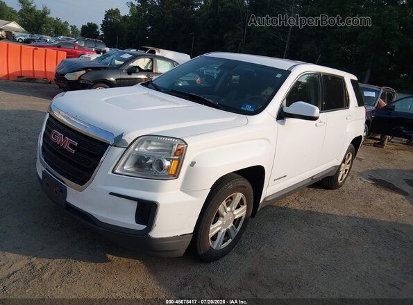 2GKALMEK7G6171380 2016 GMC TERRAIN White Front left