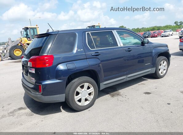 2GKALMEK7G6180144 2016 GMC TERRAIN Dark Blue Tył prawy