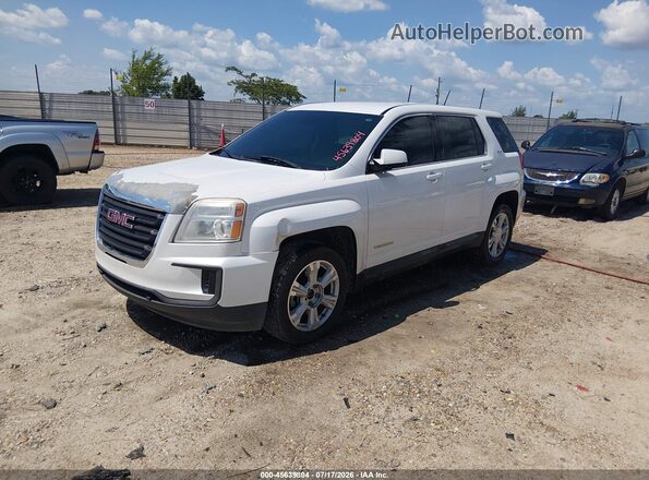 2GKALMEK7H6177536 2017 GMC TERRAIN White წინა მარცხენა ხედი სამი მეოთხედიდან