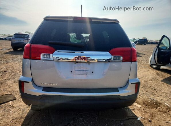 2GKALMEK7H6179822 2017 GMC TERRAIN Silver Rear view