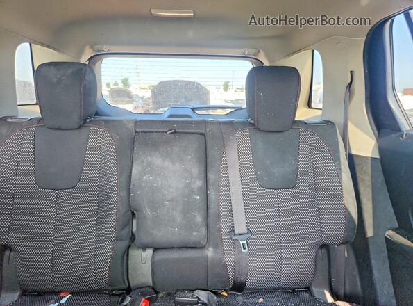 2GKALMEK7H6179822 2017 GMC TERRAIN Silver Rear seats view