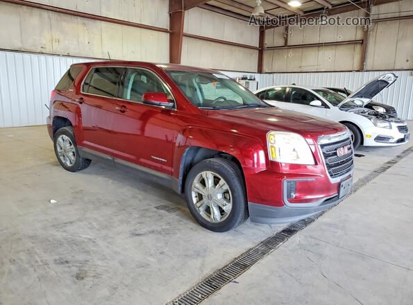 2GKALMEK7H6198127 2017 GMC TERRAIN Burgundy Front right