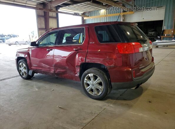 2GKALMEK7H6198127 2017 GMC TERRAIN Burgundy Rear left