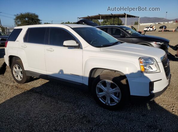 2GKALMEK7H6300316 2017 GMC TERRAIN White Delantero derecho