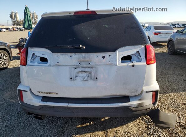 2GKALMEK7H6300316 2017 GMC TERRAIN White Vista trasera