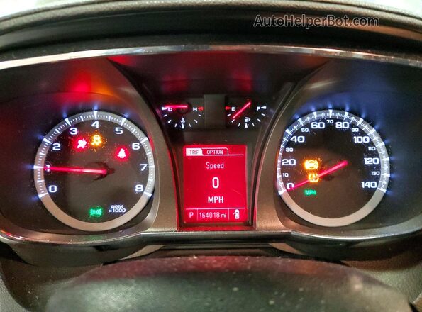 2GKALMEK7H6352142 2017 GMC TERRAIN Charcoal Instrument cluster view