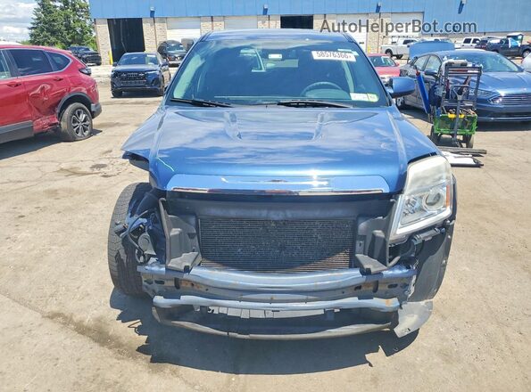 2GKALMEK8G6234518 2016 GMC TERRAIN Blue Widok z przodu