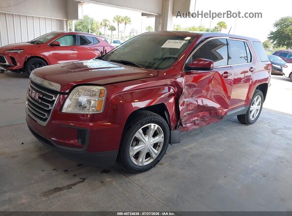 2GKALMEK8H6200578 2017 GMC TERRAIN Бордовый Передняя левая четверть