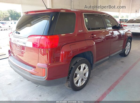 2GKALMEK8H6200578 2017 GMC TERRAIN Бордовый Задняя правая четверть