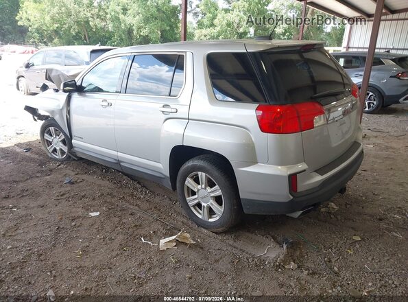 2GKALMEK9G6214181 2016 GMC TERRAIN Silver Rear left