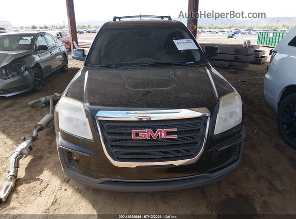 2GKALMEK9H6179434 2017 GMC TERRAIN Black Widok zestawu wskaźników