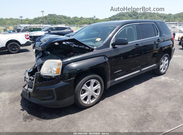 2GKALMEK9H6274219 2017 GMC TERRAIN Black Vista tres cuartos delantera izquierda