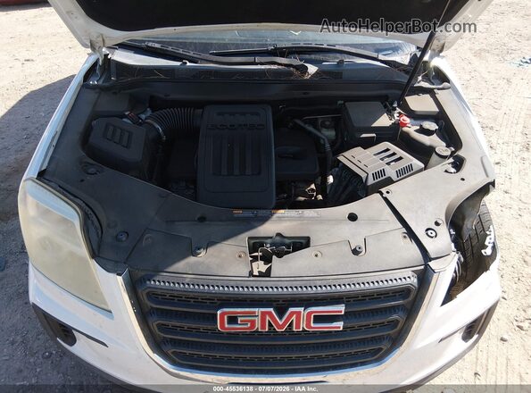 2GKALMEKXH6145227 2017 GMC TERRAIN White Вид ззаду