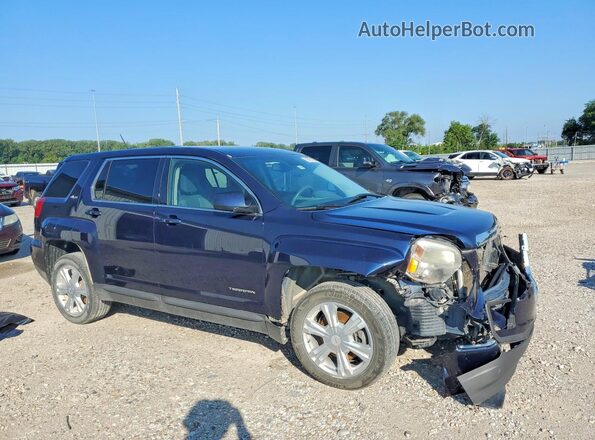 2GKALMEKXH6192001 2017 GMC TERRAIN Blue Передня права чверть