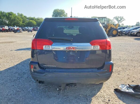 2GKALMEKXH6192001 2017 GMC TERRAIN Blue Вид ззаду