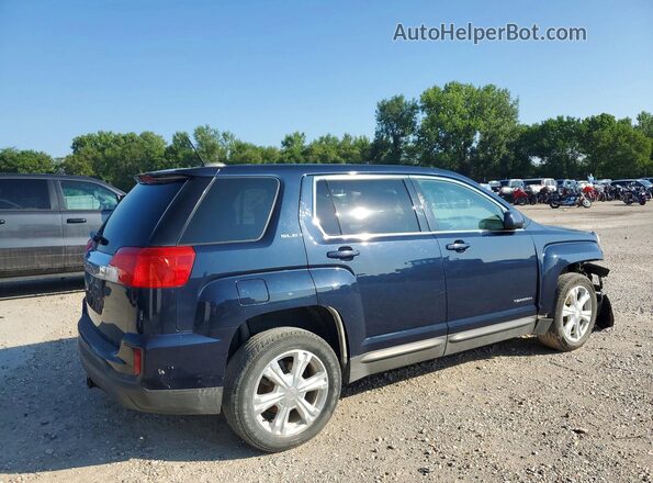 2GKALMEKXH6192001 2017 GMC TERRAIN Blue Задня права чверть