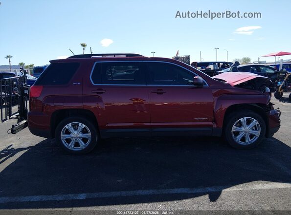 2GKALNEK2H6197599 2017 GMC TERRAIN Red უკანა სალონის ხედი