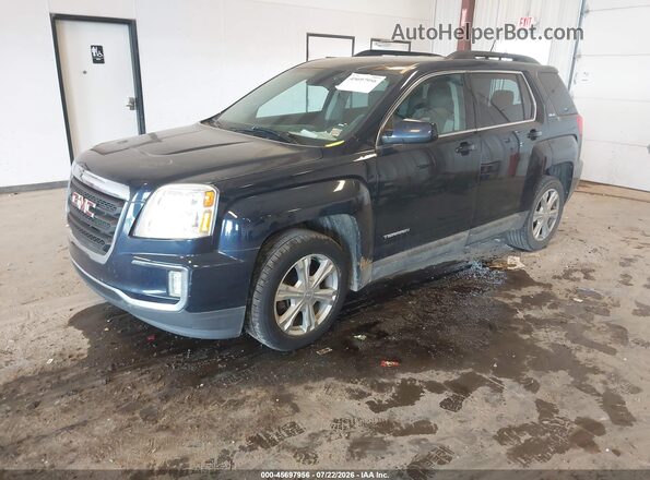 2GKALNEK4H6255230 2017 GMC TERRAIN Navy წინა მარცხენა ხედი სამი მეოთხედიდან