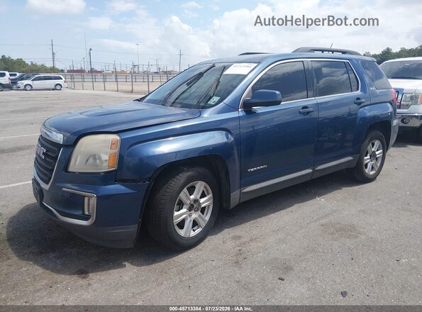 2GKALNEK6G6131233 2016 GMC TERRAIN Blue წინა მარცხენა ხედი სამი მეოთხედიდან