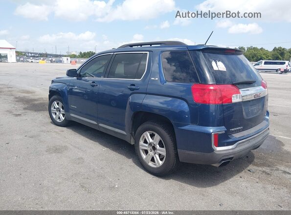 2GKALNEK6G6131233 2016 GMC TERRAIN Blue უკანა მარცხენა