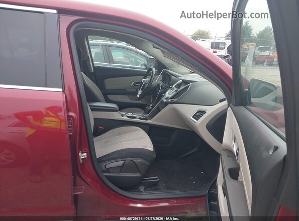 2GKALNEK6G6313627 2016 GMC TERRAIN Maroon წინა სალონის ხედი