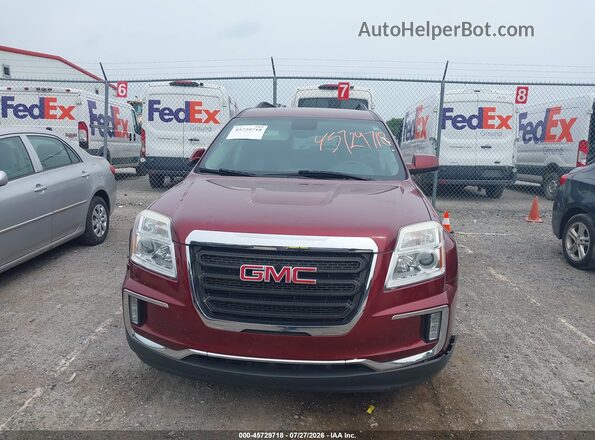 2GKALNEK6G6313627 2016 GMC TERRAIN Maroon ხელსაწყოთა პანელის ხედი