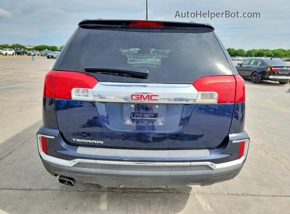 2GKALNEK6H6310888 2017 GMC TERRAIN Blue Հետևի տեսք