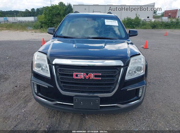 2GKALNEK6H6335757 2017 GMC TERRAIN Black Widok zestawu wskaźników