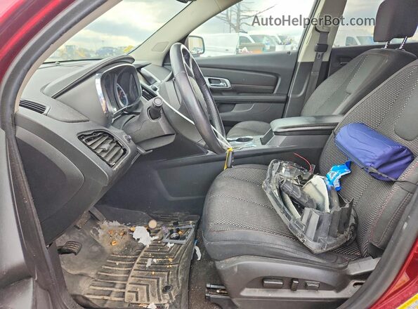 2GKALNEK8G6326668 2016 GMC TERRAIN Burgundy წინა სალონის ხედი
