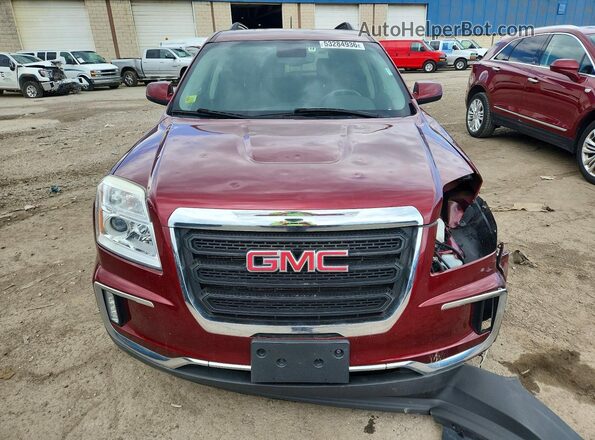 2GKALNEK8G6326668 2016 GMC TERRAIN Burgundy წინა ხედი