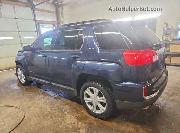 2GKALNEK9H6192058 2017 GMC TERRAIN Синий Задняя левая четверть
