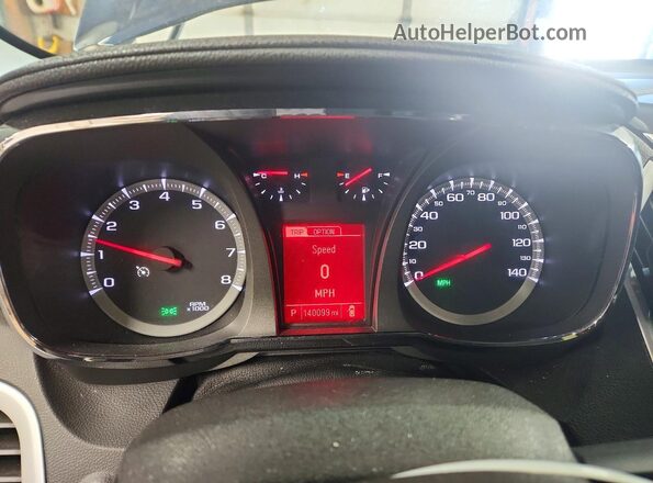 2GKALNEK9H6192058 2017 GMC TERRAIN Синий Вид щитка приборов