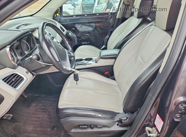 2GKALPEK1G6301428 2016 GMC TERRAIN Gray წინა სალონის ხედი