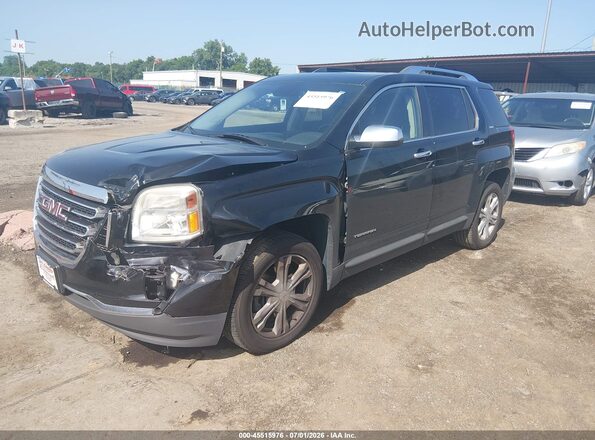 2GKALPEK2G6344997 2016 GMC TERRAIN Black Առջևի ձախ երեք քառորդ տեսարան