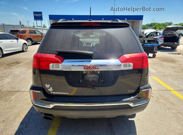 2GKALPEK3H6223705 2017 GMC TERRAIN Black Вид ззаду