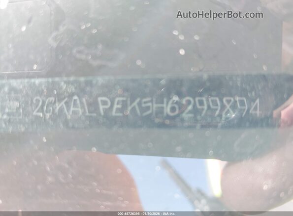 2GKALPEK5H6299894 2017 GMC TERRAIN Black Widok komory silnika