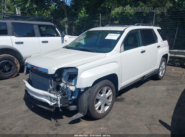 2GKALPEK7H6343958 2017 GMC TERRAIN White Vista tres cuartos delantera izquierda