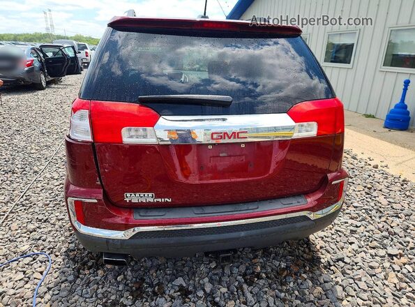 2GKALPEK8G6340954 2016 GMC TERRAIN Red Rear view
