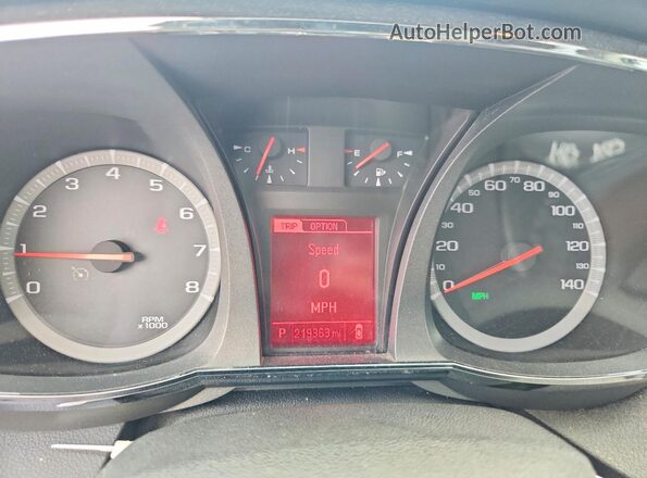 2GKALPEK8G6340954 2016 GMC TERRAIN Red Instrument cluster view