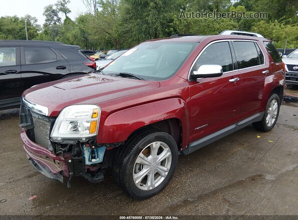 2GKALPEKXG6336291 2016 GMC TERRAIN Red წინა მარცხენა ხედი სამი მეოთხედიდან