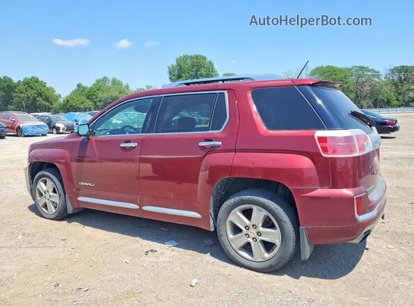 2GKALREK0H6181649 2017 GMC TERRAIN Maroon Trasero izquierdo