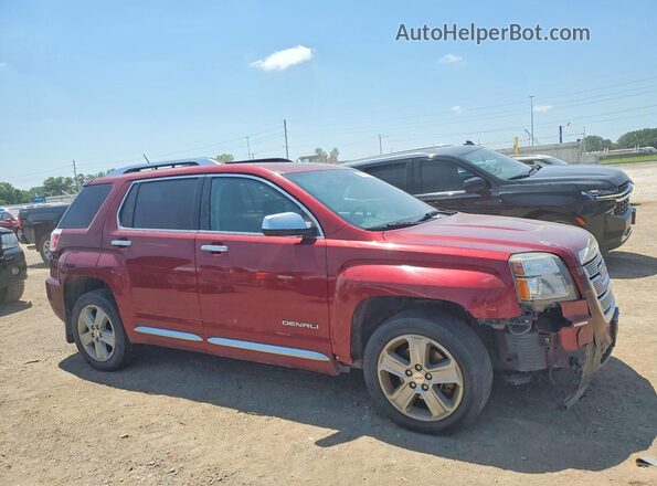2GKALREK0H6181649 2017 GMC TERRAIN Maroon Delantero derecho