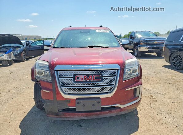 2GKALREK0H6181649 2017 GMC TERRAIN Maroon Vista frontal