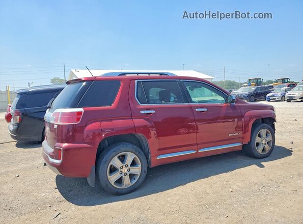 2GKALREK0H6181649 2017 GMC TERRAIN Maroon Trasero derecho