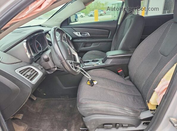 2GKFLNE34G6110055 2016 GMC TERRAIN Silver Widok wnętrza z przodu