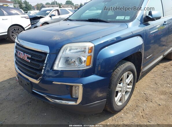 2GKFLNE34G6135795 2016 GMC TERRAIN Blue Դիմացի տեսք