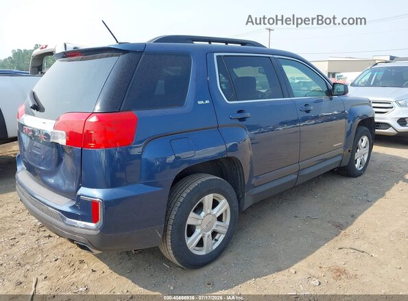 2GKFLNE34G6135795 2016 GMC TERRAIN Blue Հետևի աջ