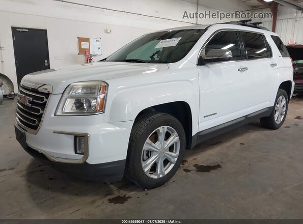2GKFLPE30G6136843 2016 GMC TERRAIN White Przód lewy