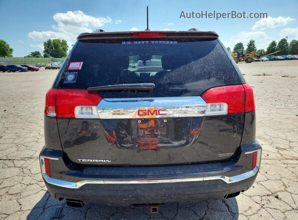 2GKFLPE33G6121060 2016 GMC TERRAIN Gray Вид ззаду