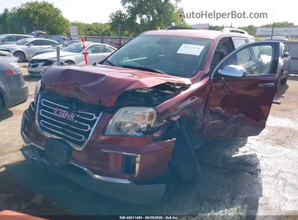 2GKFLPE34G6276619 2016 GMC TERRAIN Red Передня ліва чверть